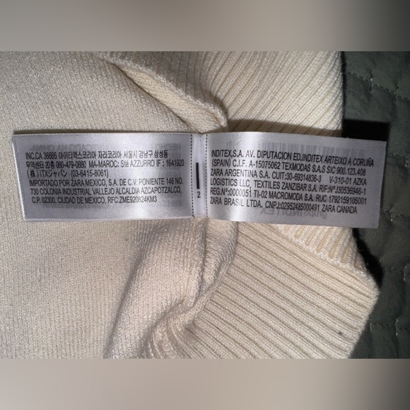 ZARA SOFT TEXTURED KNIT MENS SWEATER. Oyster white. Size medium. NWOT - Picture 13 of 15